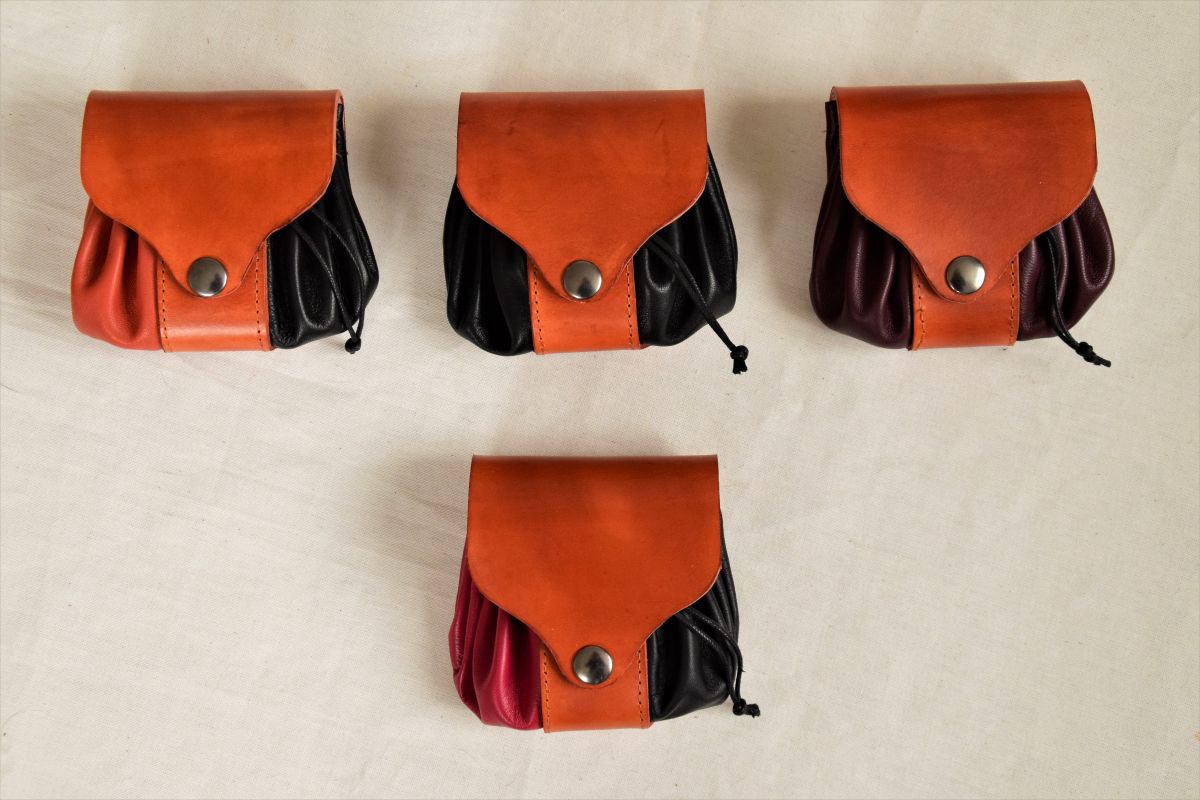 bourse ceinture cuir 1 ou 2 couleurs
