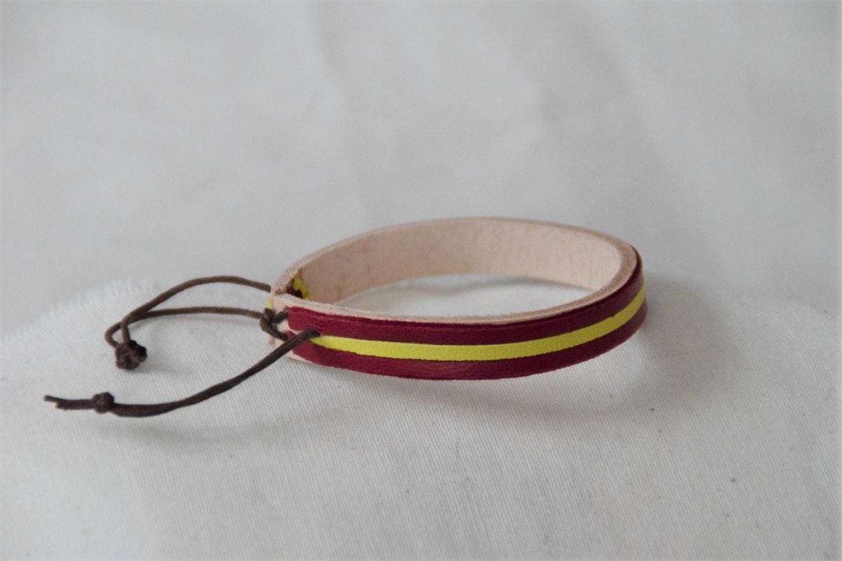 Bracelet en cuir 2 couleurs