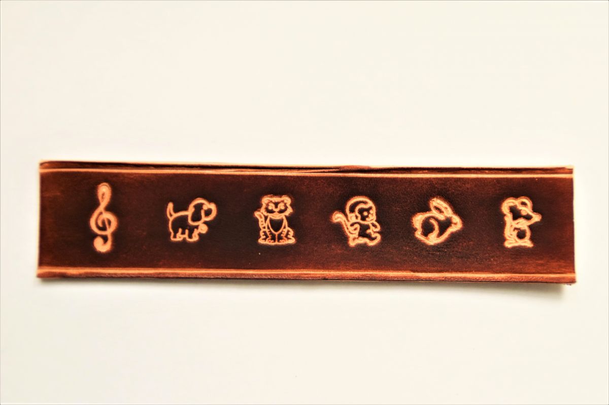 bracelet personnalisé cuir gravé or