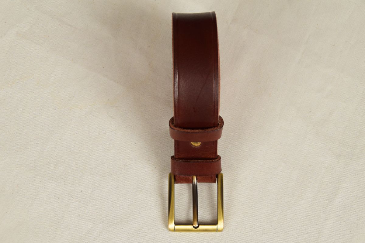 Ceinture cuir boucle carrée