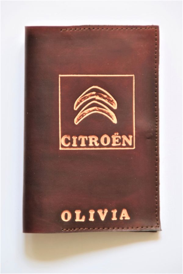 Porte carte-grise personnalisé avec logo Citroën