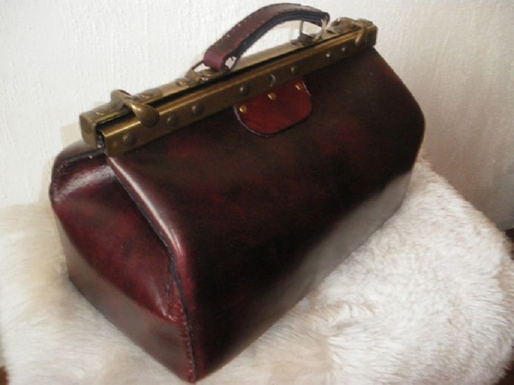 sac de voyage vintage fait-main